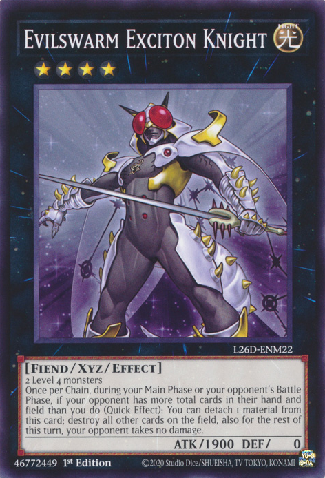 Evilswarm Exciton Knight (L26D-ENM22)