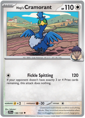 Hop's Cramorant - 138/159 (JTG) Uncommon