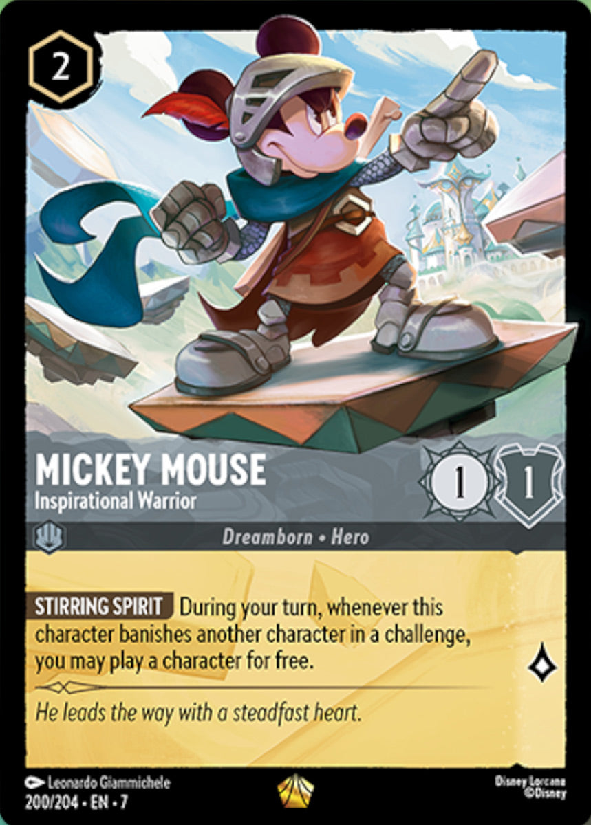 Mickey Mouse - Inspirational Warrior (Archazia's Island - 200/204) Legendary