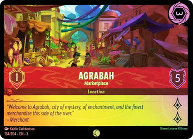 Agrabah - Marketplace (Into the Inklands 134/204) Common - Near Mint Cold Foil