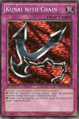Kunai with Chain (Starfoil) (BP01-EN087) Starfoil Rare - Near Mint 1st Edition