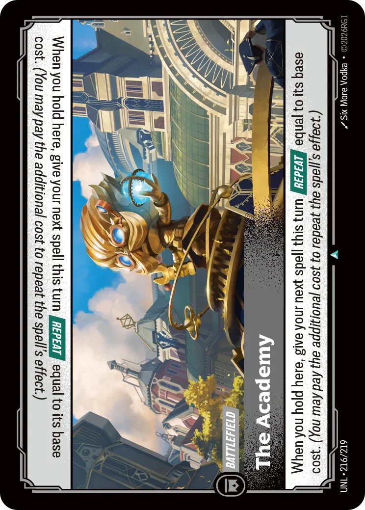 The Academy - 216/219 (UNL) Uncommon