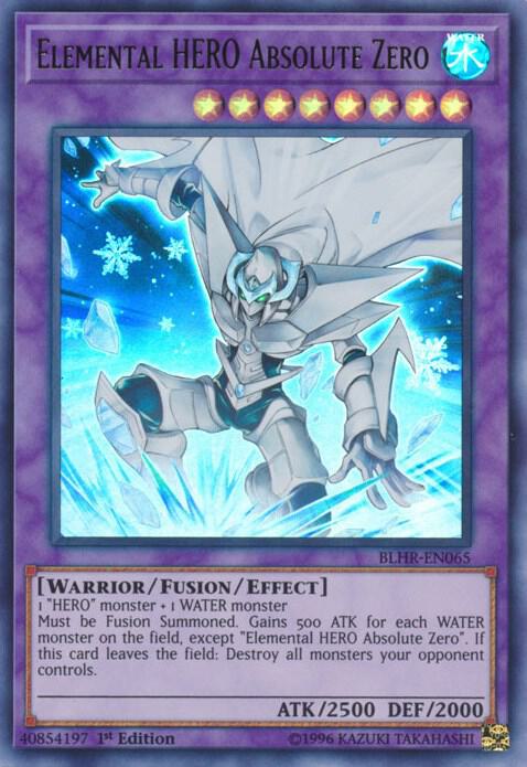 Elemental HERO Absolute Zero (BLHR-EN065) Ultra Rare Near Mint 1st Edition