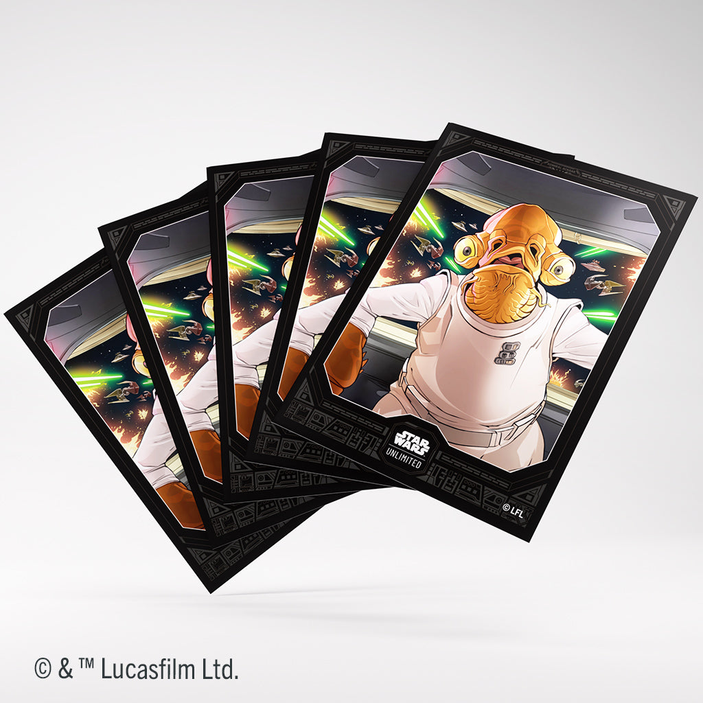GameGenic: Art Sleeves - Star Wars: Unlimited - Admiral Ackbar (Grey 60ct +1)