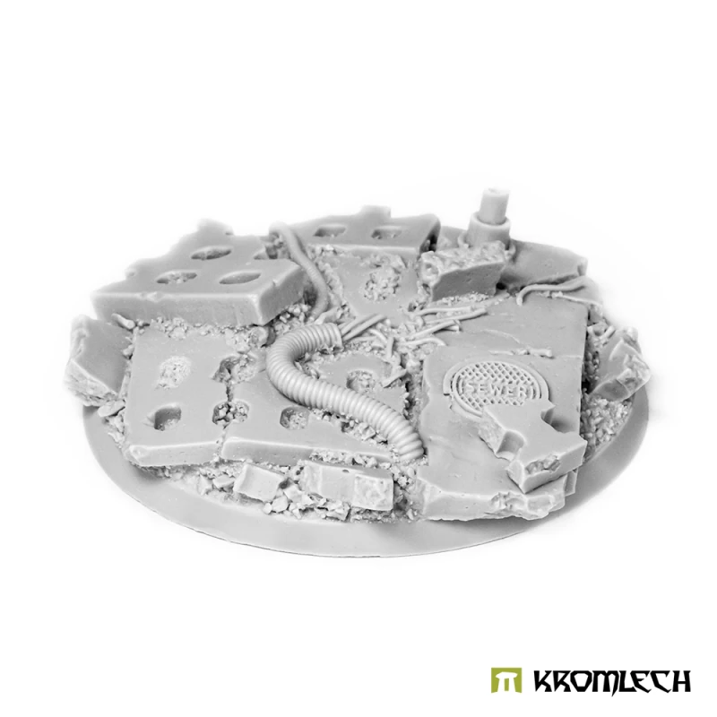 Kromlech KRRB017: Concrete Slabs Round 60mm Set 1 (1)