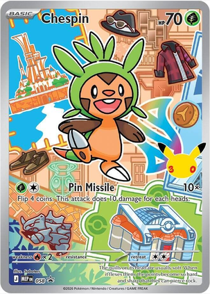 Chespin - 058 (MEP) Promo Near Mint Holofoil