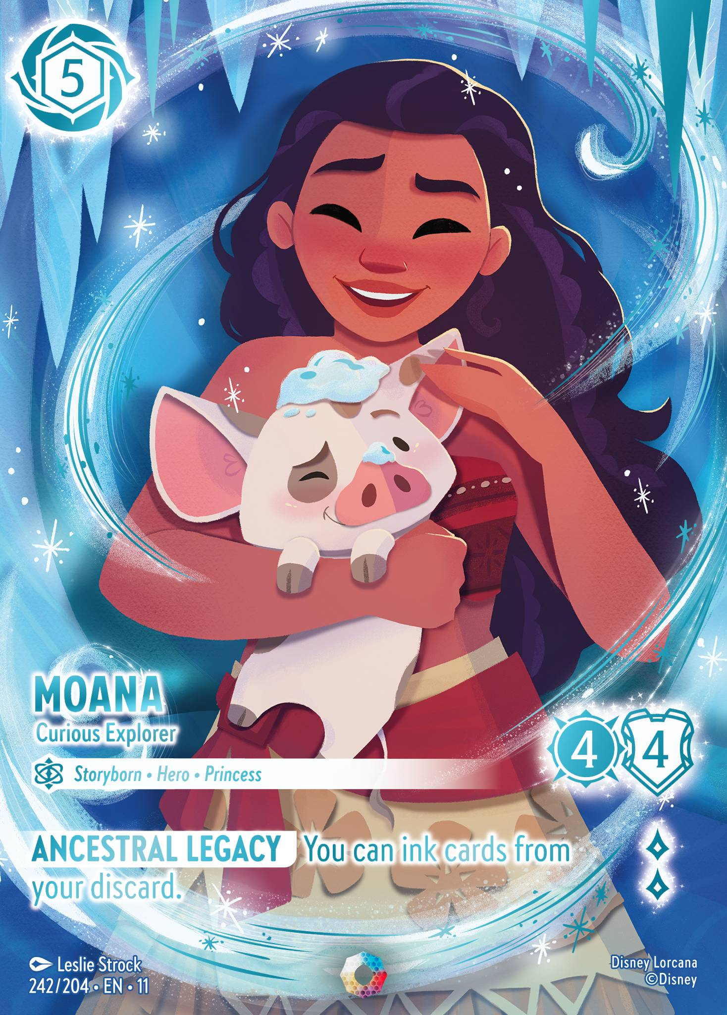 Moana - Curious Explorer (242/204 - Winterspell) Iconic