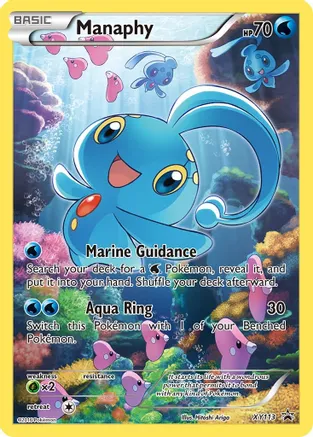 Manaphy - XY113 (XY:PR) Promo - Heavy Play Holofoil