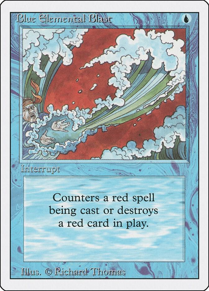 Blue Elemental Blast (3ED-C) Moderately Played