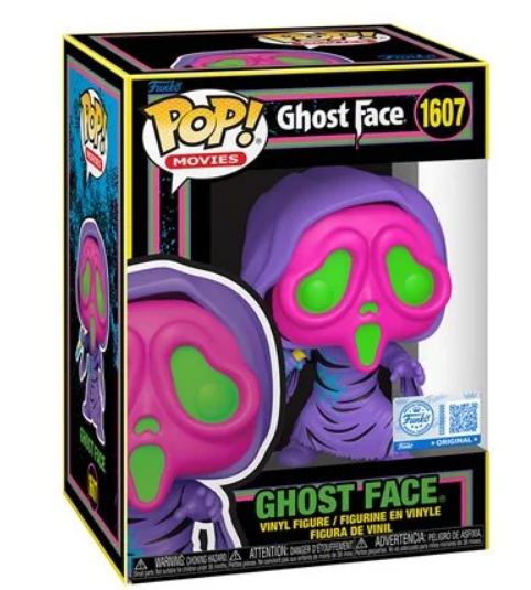 POP Figure: Horror Scream #1607 - Ghost Face Blacklight
