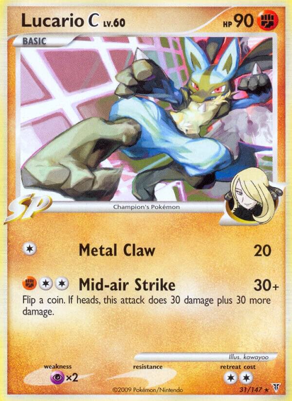 Lucario C LV.60 - 31/147 - (SV) Rare Near Mint Reverse Holofoil