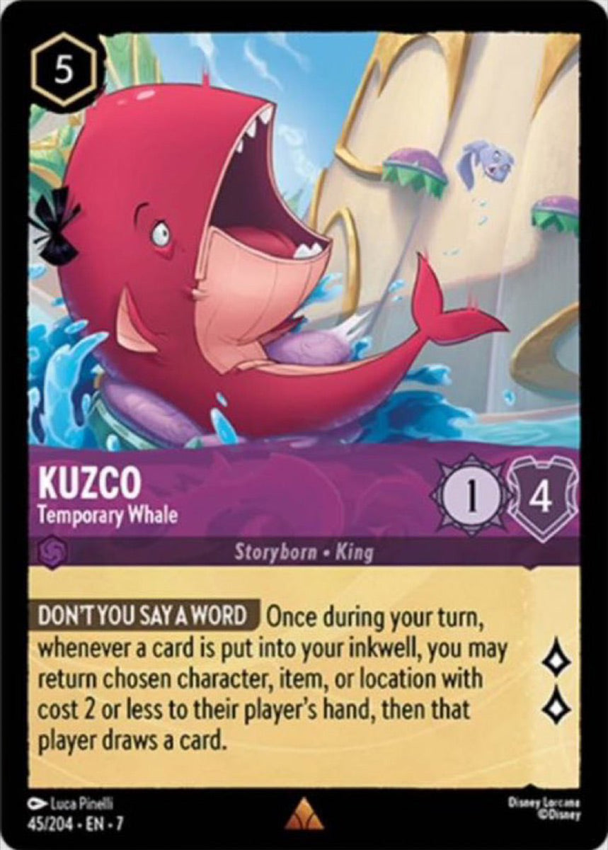 Kuzco - Temporary Whale (Archazia's Island - 045/204) Rare