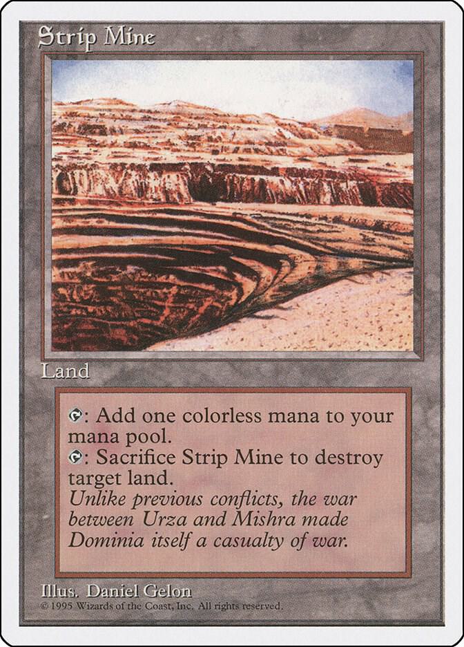 Strip Mine (4ED-U) Moderate Play