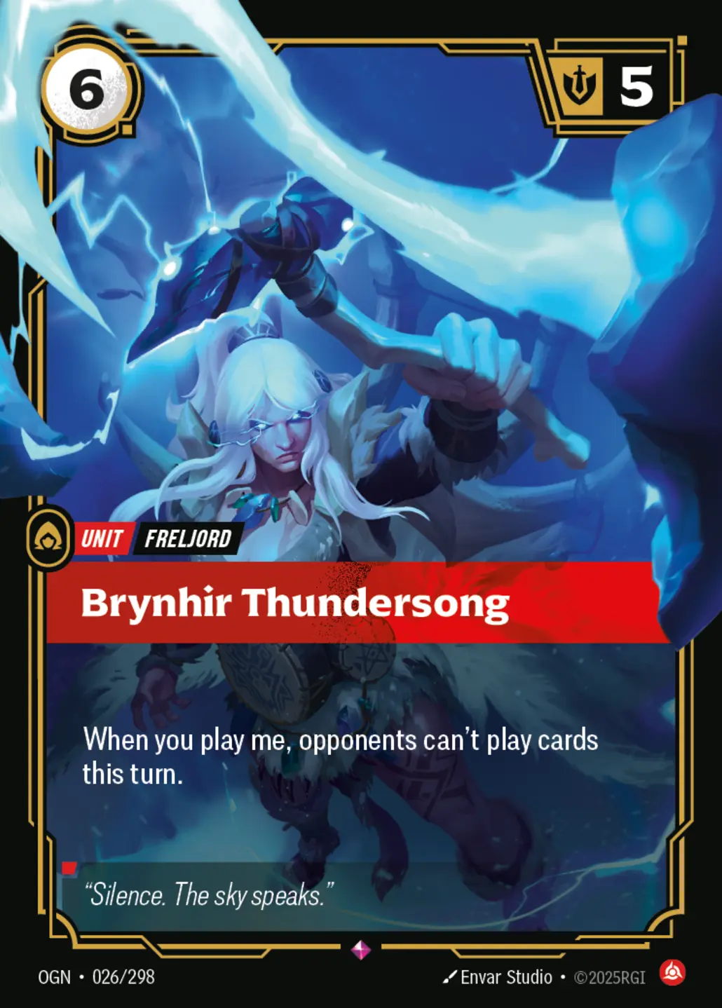 Brynhir Thundersong - 026/298 (OGN) Rare