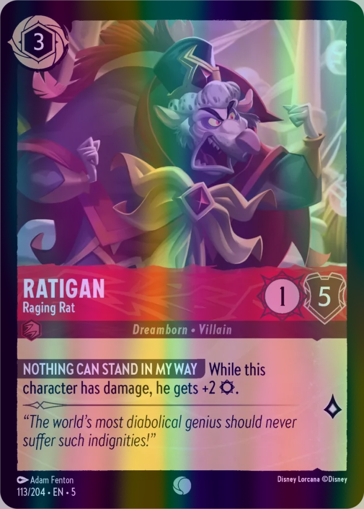 Ratigan - Raging Rat (Shimmering Skies 113/204) Common - Near Mint Col Ratigan - Raging Rat (Shimmering Skies 113/204) Common - Near Mint Col