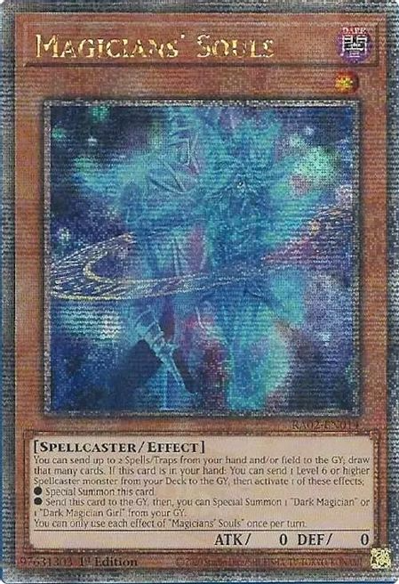 Magicians' Souls (RA02-EN014) Quarter Century Secret Rare - Near Mint 1st Edition