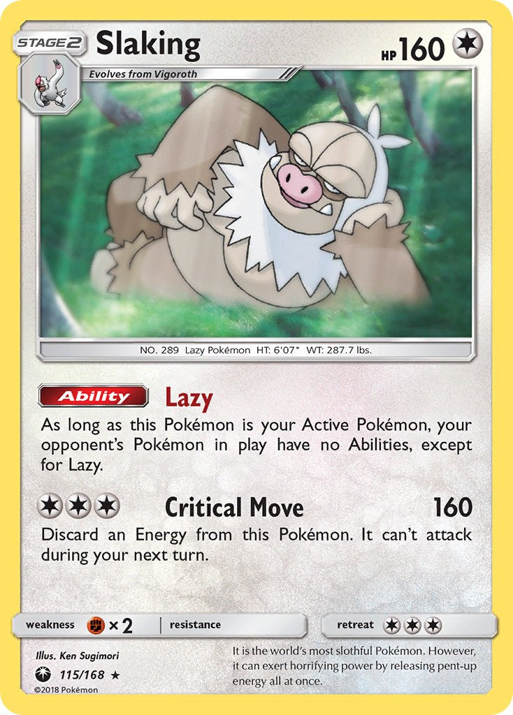 Slaking - 115/168 (CES) Holo Rare - Near Mint Holofoil