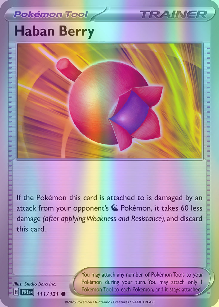 Haban Berry - 111/131 (PRE) Common - Near Mint Reverse Holofoil