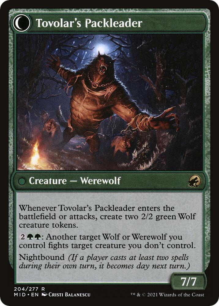 Tovolar's Huntmaster//Tovolar's Packleader (MID-R-LIST)