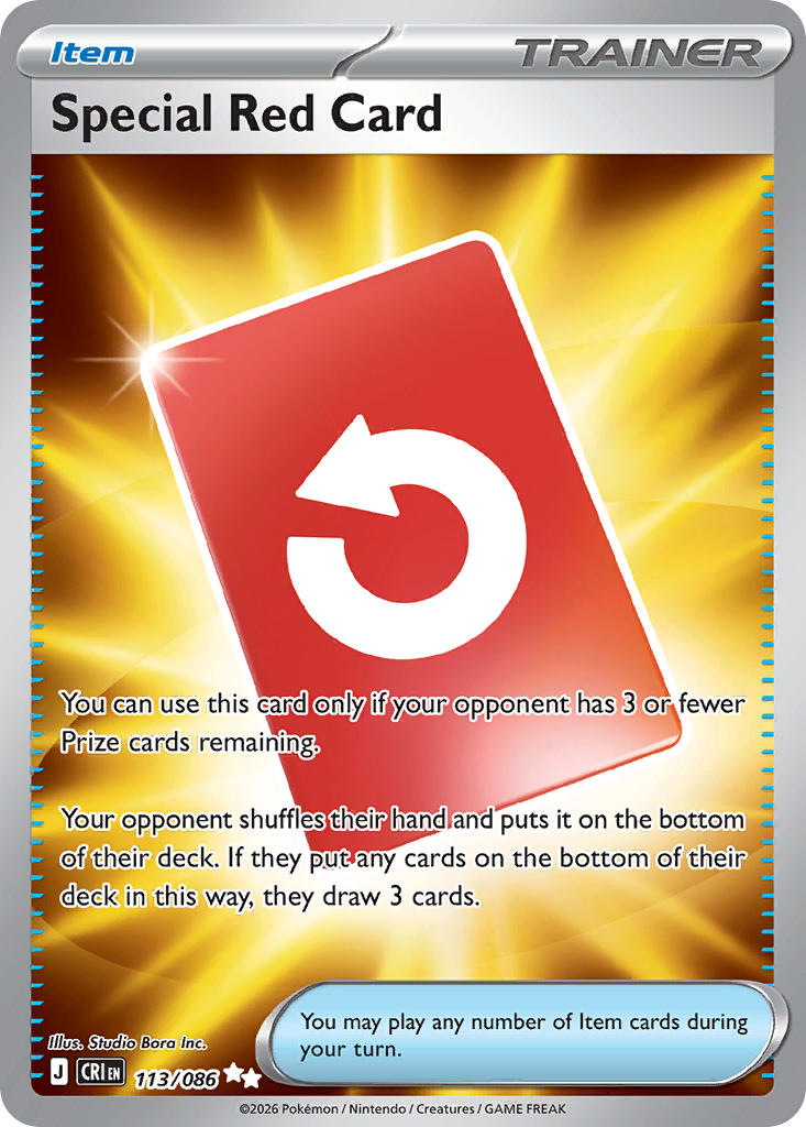 Special Red Card - 113/086 (CRI) Ultra Rare