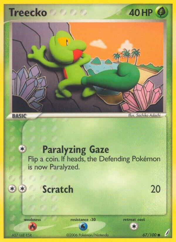 Treecko - 067/100 (CG) Common - Moderately Played Reverse Holofoil