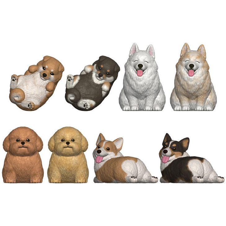 Mocchiri Kororin Dogs Mini Figure - Single