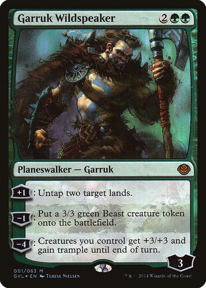 Garruk Wildspeaker (DD3-M-FOIL) Light Play