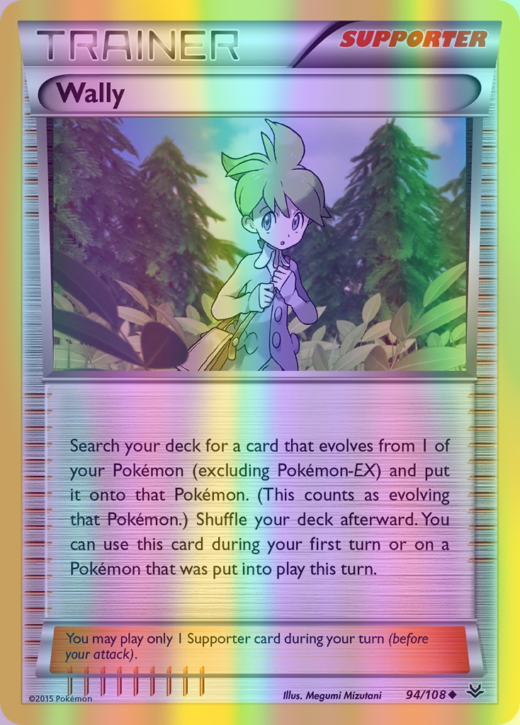 Wally - 094/108 (ROS) Uncommon - Near Mint Reverse Holofoil