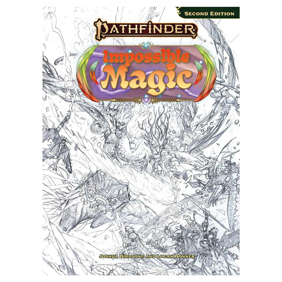 Pathfinder 2nd Edition RPG: Sketch Cover - Impossible Magic