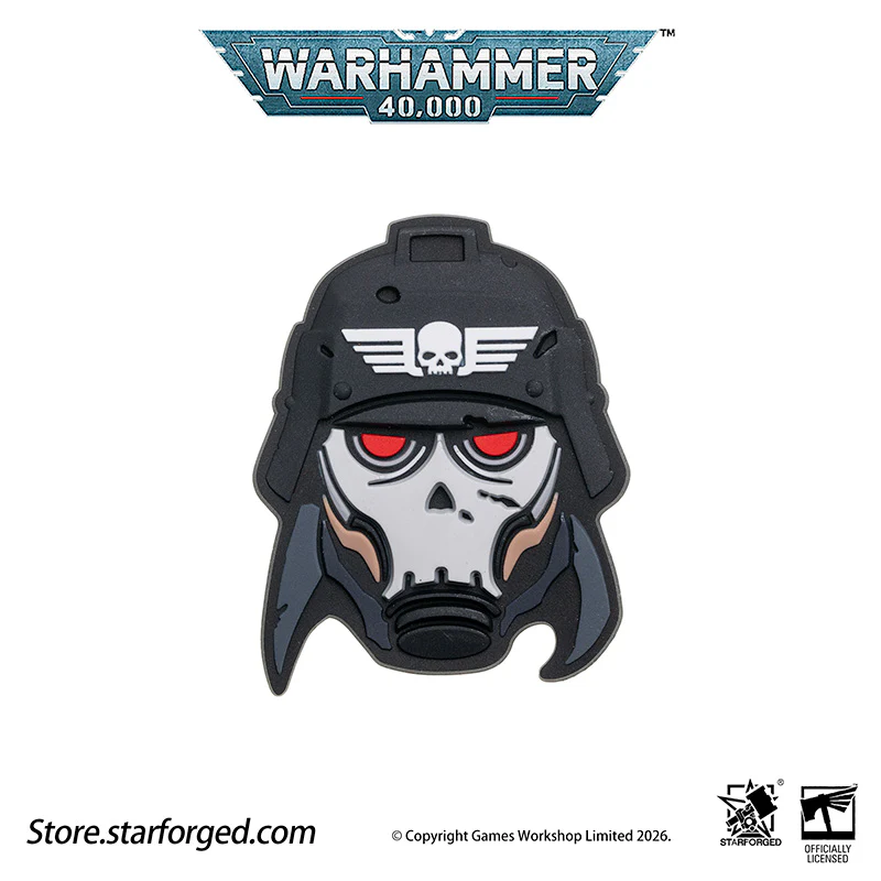 Starforged: Warhammer 40K - Astra Militarum Patch Collection - Krieg Skull