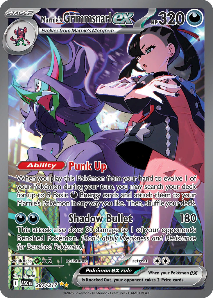 Marnie's Grimmsnarl ex - 287/217 (ASC) Special Illustration Rare