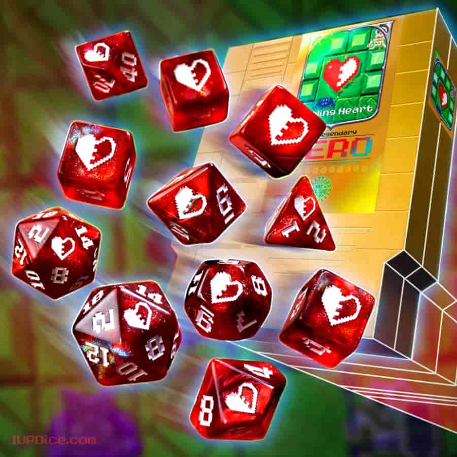 One-Up Dice: Poly Cartridge Set - Healing Heart (11)