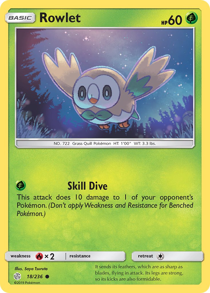 Rowlet - 018/236 (CEC) Common - Near Mint