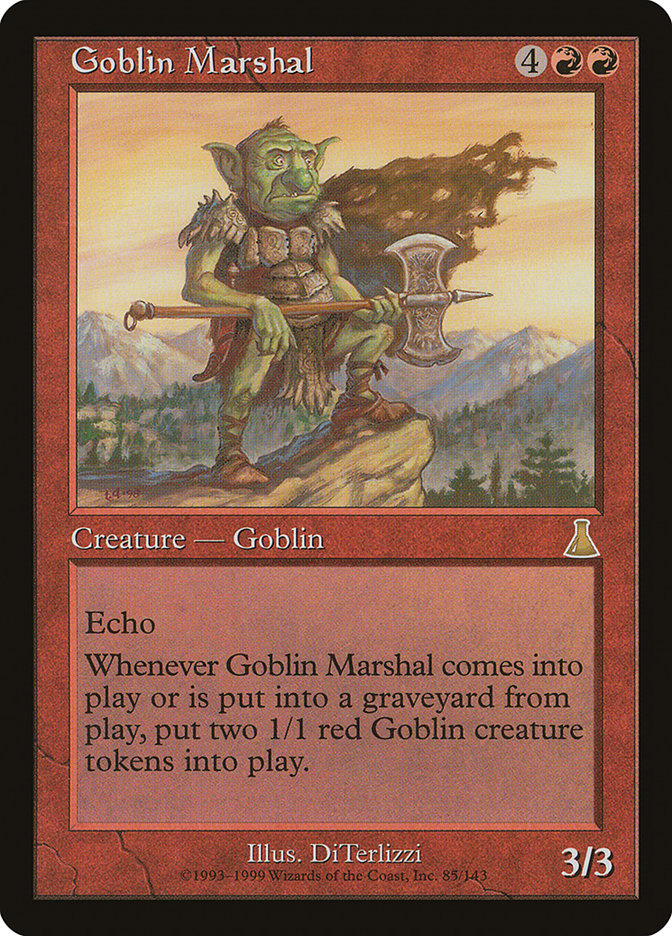 Goblin Marshal (UDS-R-FOIL) Light Play