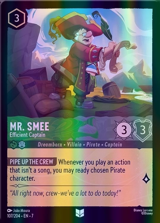 Mr. Smee - Efficient Captain (Archazia's Island - 107/204) Uncommon