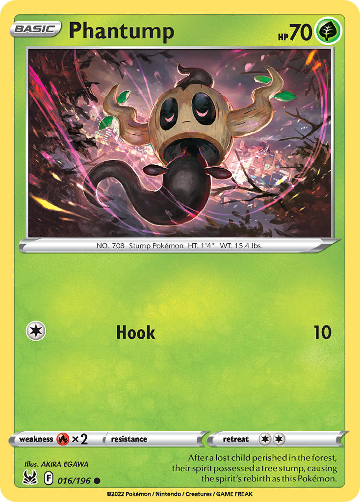 Phantump - 016/196 (SWSH11) Common - Near Mint
