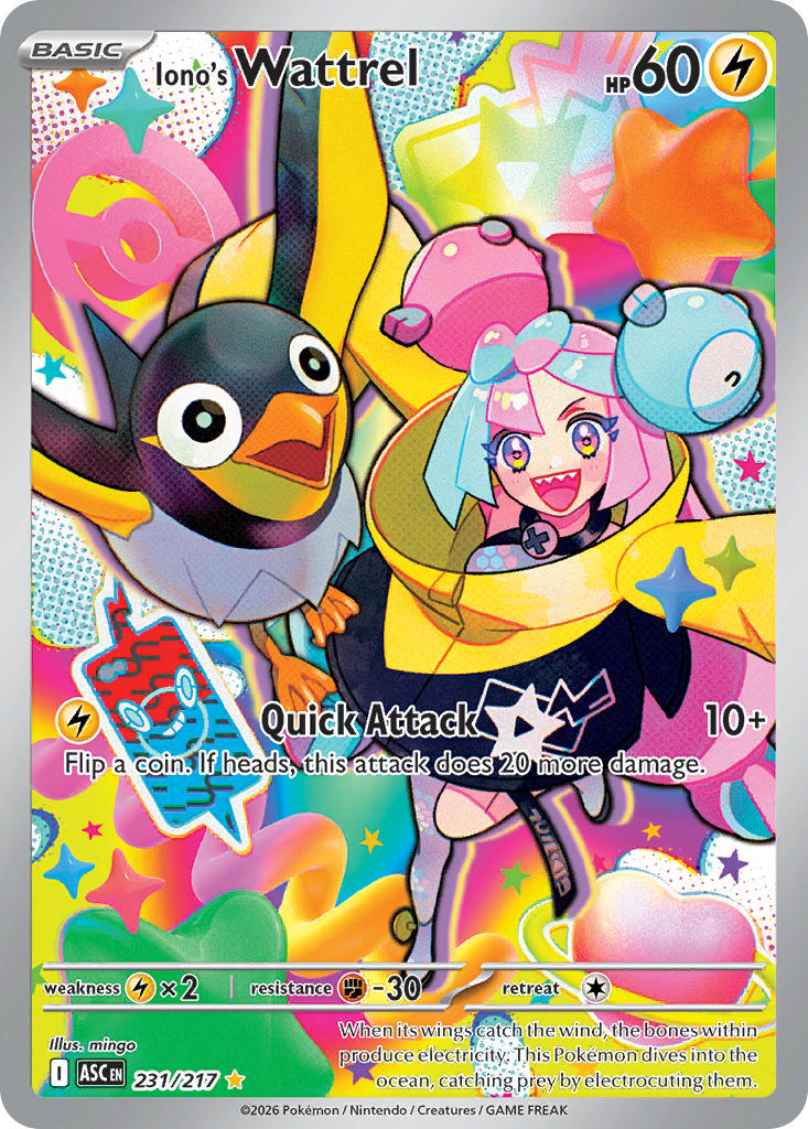 Iono's Wattrel - 231/217 (ASC) Illustration Rare