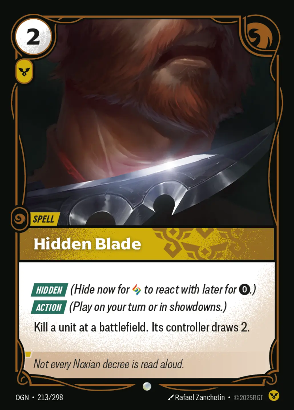 Hidden Blade - 213/298 (OGN) Common