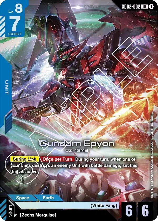 Gundam Epyon - GD02-002 (GD02) - Near Mint (LR)