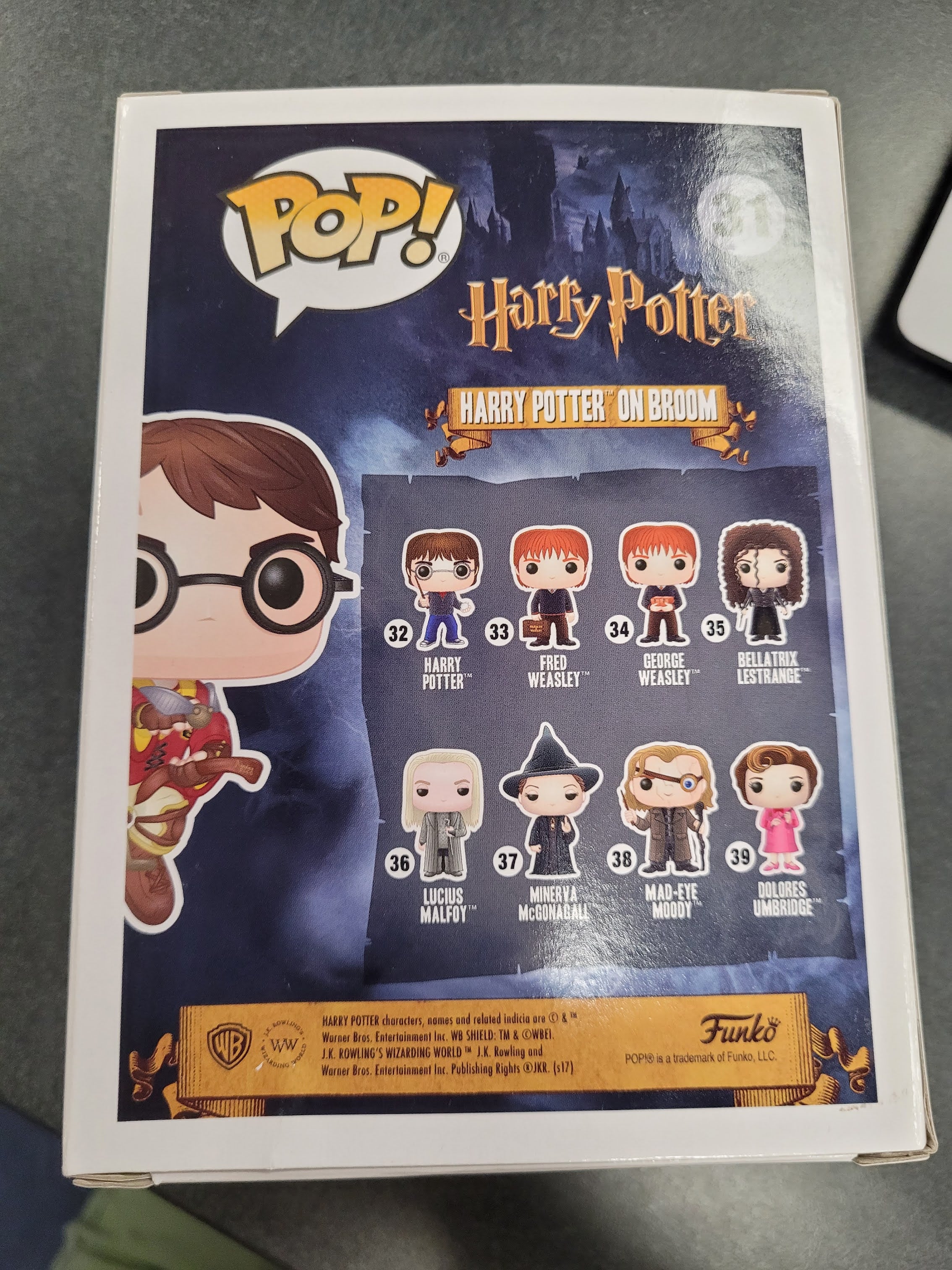 POP Figure: Harry Potter #0031 - Harry Potter on Broom (Summer Convention Excl.) (Damaged Box)