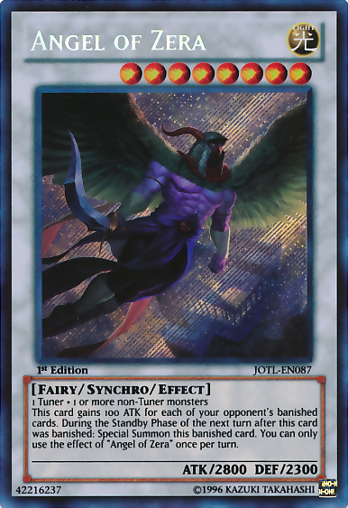 Angel of Zera (JOTL-EN087) Secret Rare - Near Mint 1st Edition