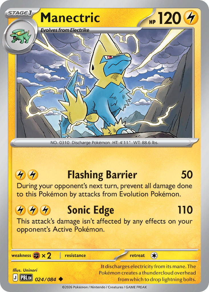 Manectric - 024/084 (PBL) Uncommon