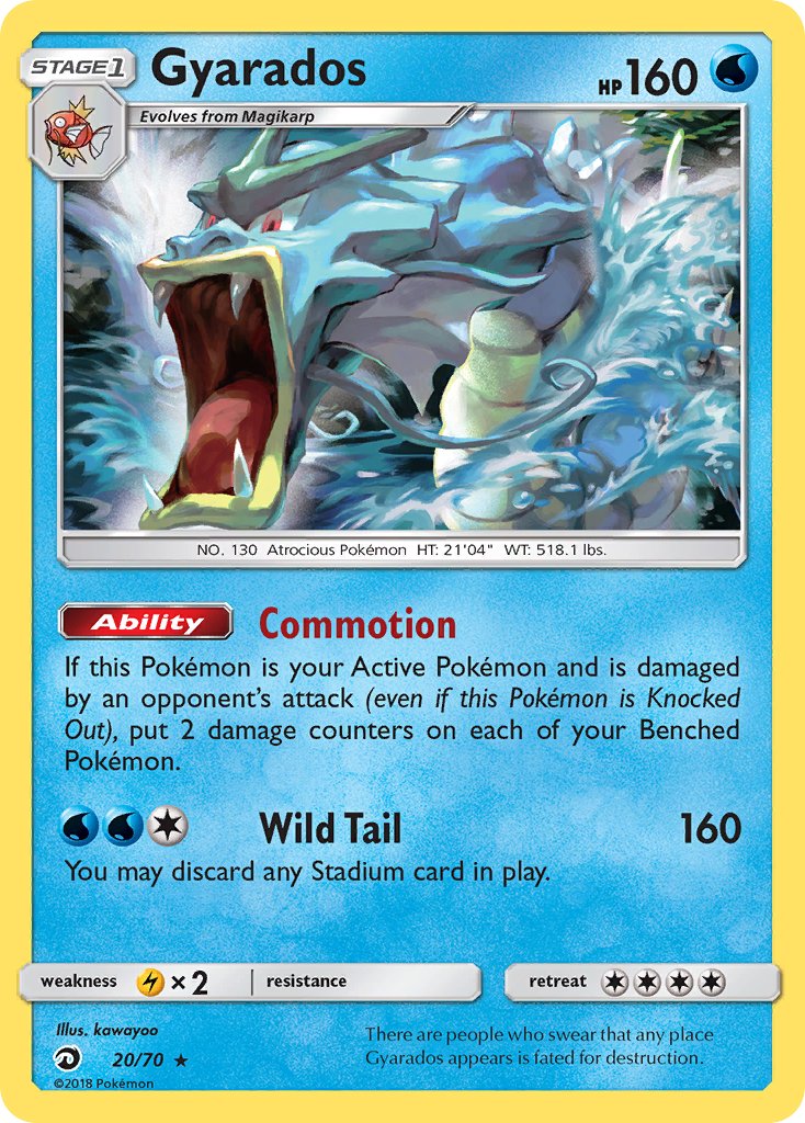 Gyarados - 20/70 (DRM) Holo Rare - Near Mint Holofoil