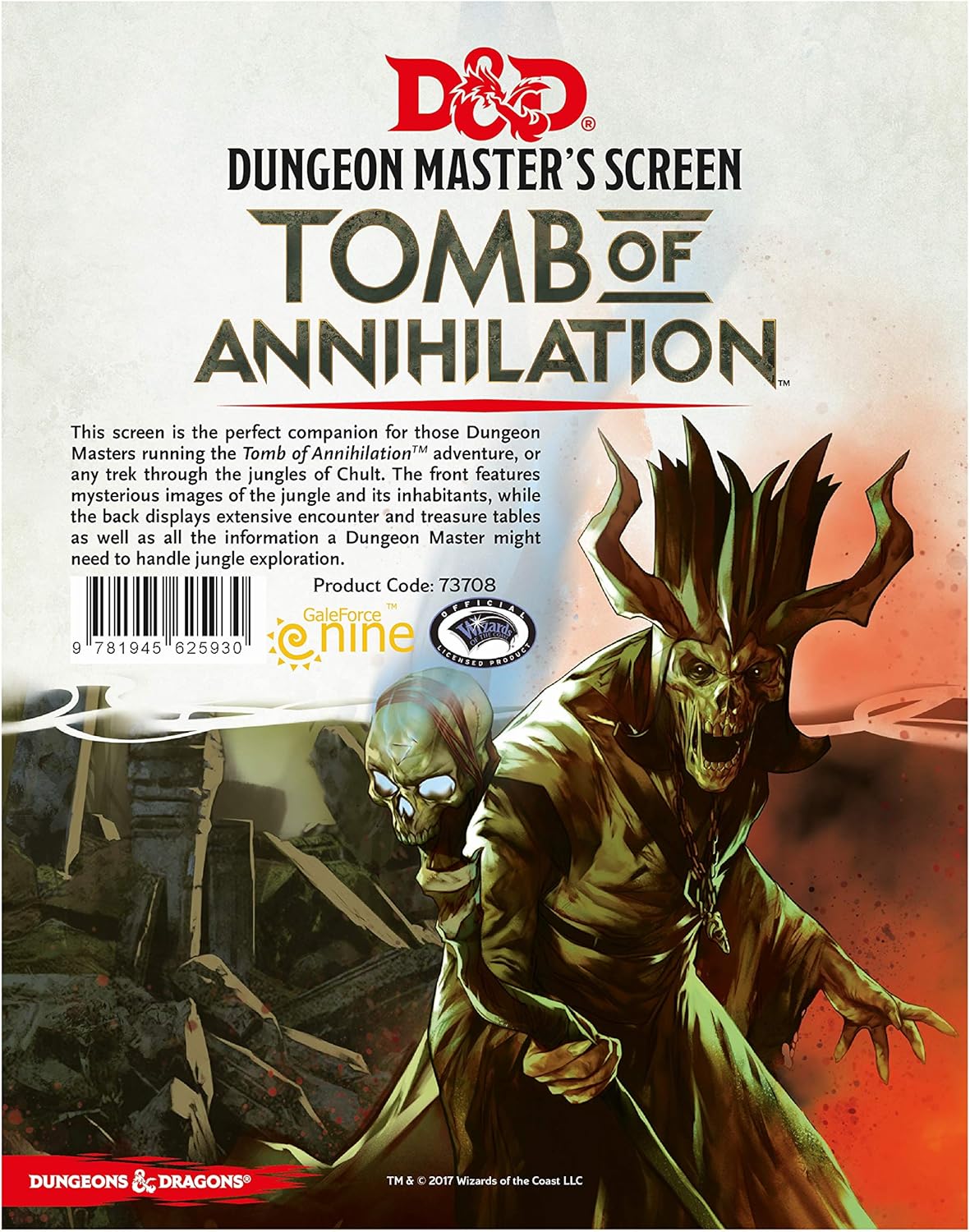 D&D 5E: Adventure 07 - Tomb of Annihilation - DM Screen (USED)