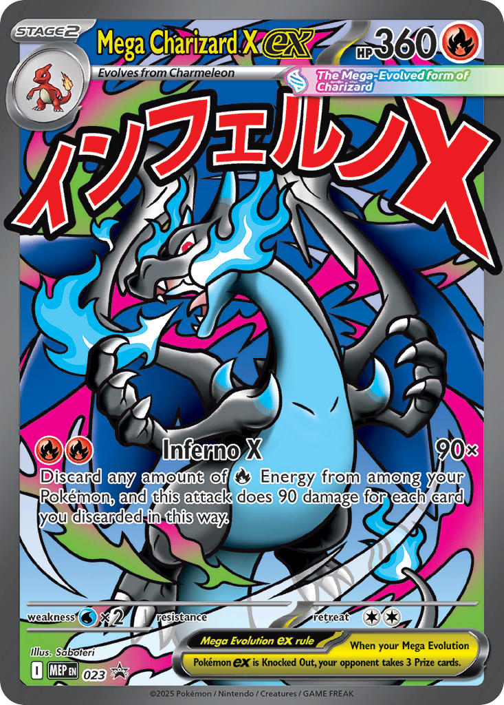 Mega Charizard X ex - 023 (MEP) Promo