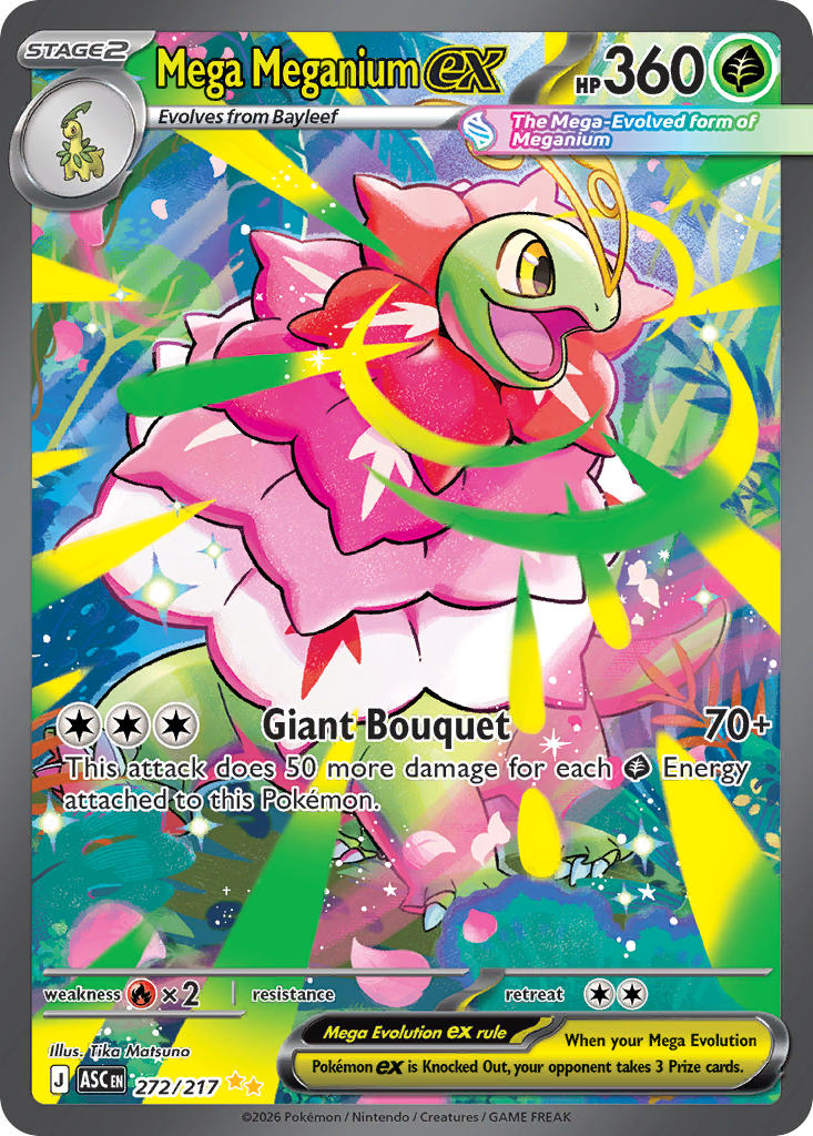 Mega Meganium ex - 272/217 (ASC) Special Illustration Rare
