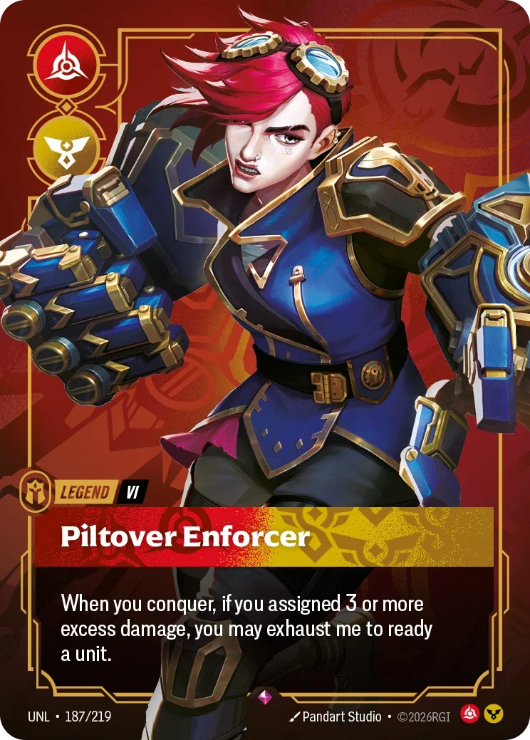 Vi - Piltover Enforcer - 187/219 (UNL) Rare