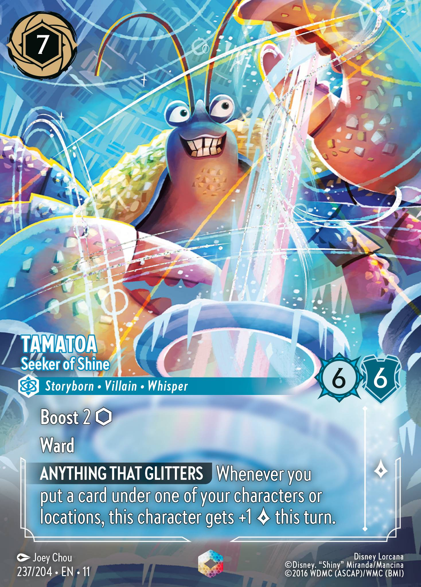 Tamatoa - Seeker of Shine (237/204 - Winterspell) Enchanted