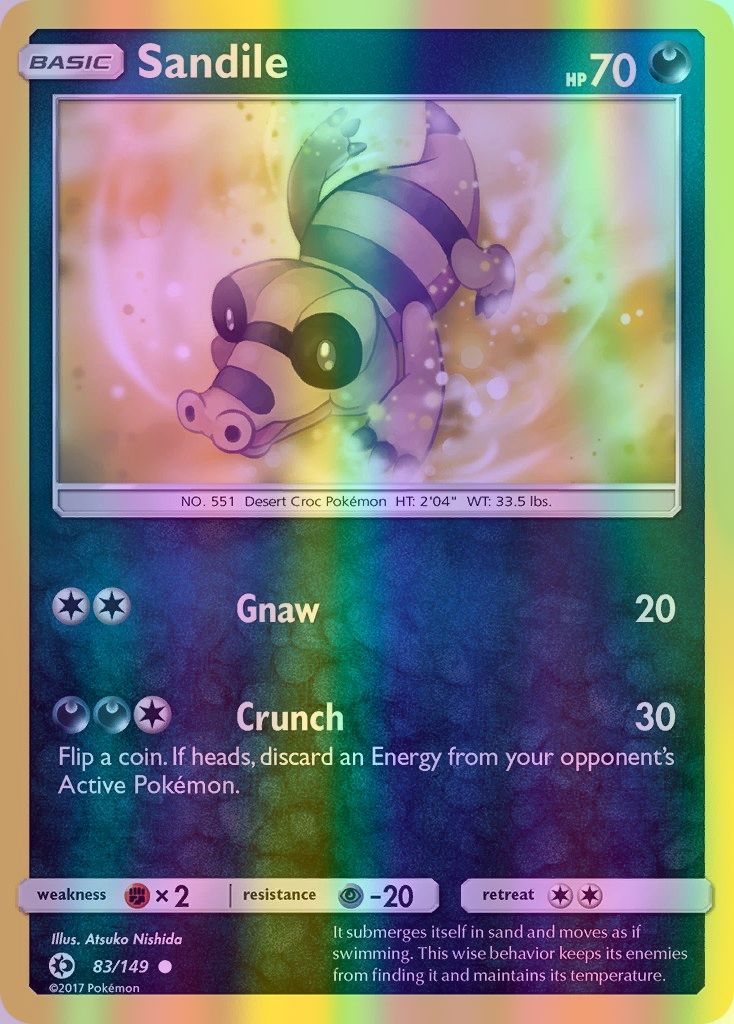 Sandile - 083/149 (SM01) Common - Near Mint Reverse Holofoil