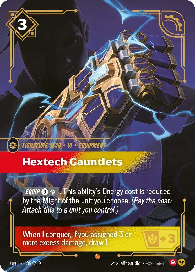 Hextech Gauntlets - 188/219 (UNL) Epic